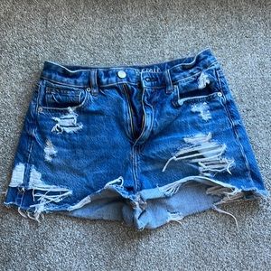 AE denim shorts